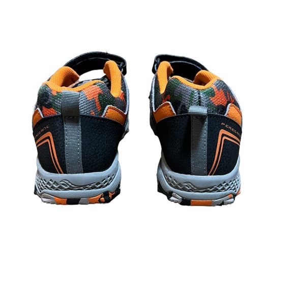 Saucony Peregrine Shield 2 A/C Sneaker Black/Orange Big Kid's Size 7W - Picture 3 of 6